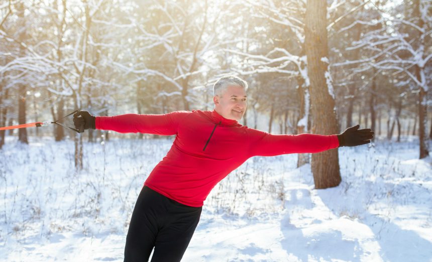 Concept de antrenament de forță funcțională în aer liber.