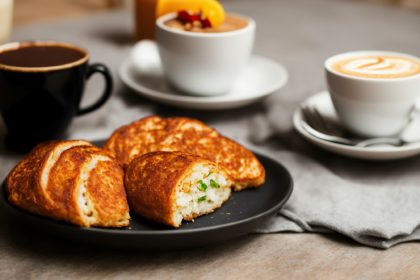 Mic dejun cu stil: un festin vizual și gastronomic în restaurantul modern.