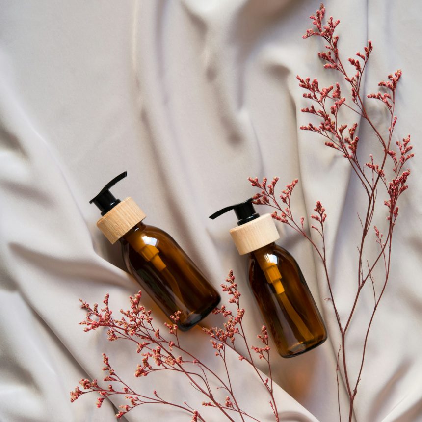 Concept de produse spa pentru îngrijirea părului.