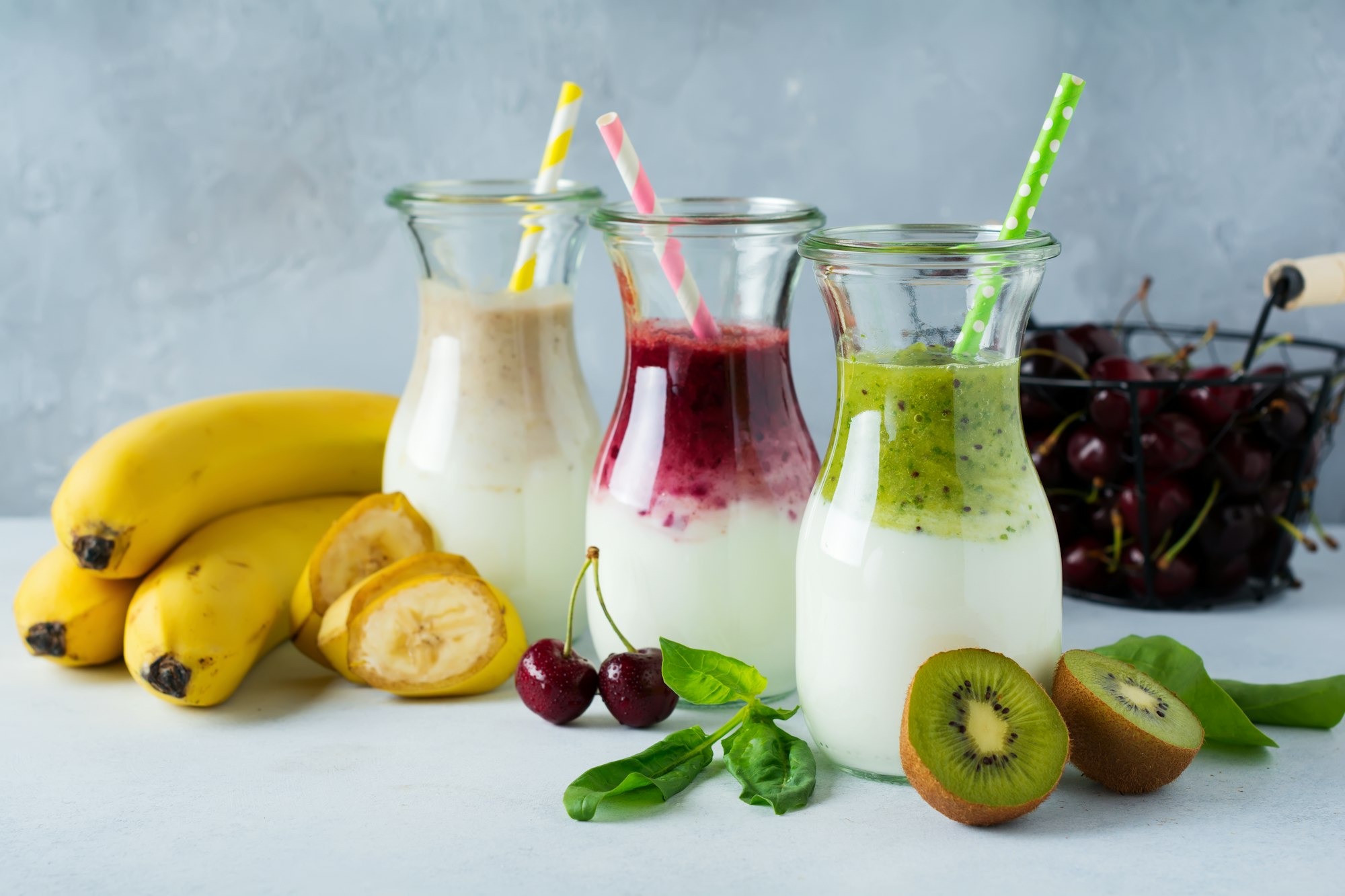 Set de smoothie-uri proaspete.